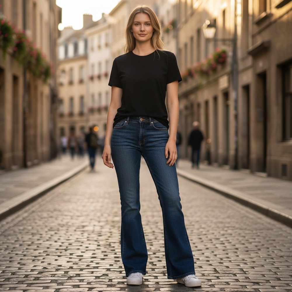 Citizens of Humanity Faye 184 Low Waist Full Leg Flare Jeans Dark‎ Wash Size 27